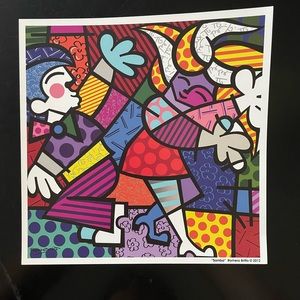 Romero Britto "SAMBA" Metallic  Pop ART PRINT